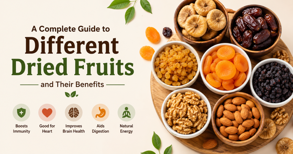 different dried fruits