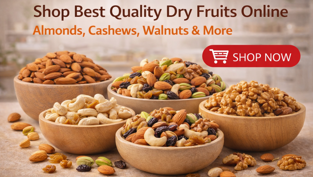 Shop Best Quality Dry Fruits Online – Almonds, Cashews, Walnuts & More