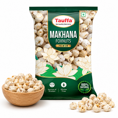 Premium Mithila Makhana 250g | Plain Raw Phool Makhana