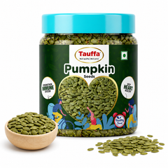Tauffa Premium Raw Pumpkin Seeds 250g | AAA Grade Kaddu Beej | Handpicked Unroasted Seeds for Eating | High in Protein & Fibre | Healthy Snack