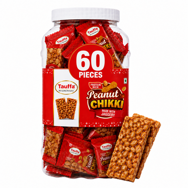 Peanut Chikki Jar 60 Pieces