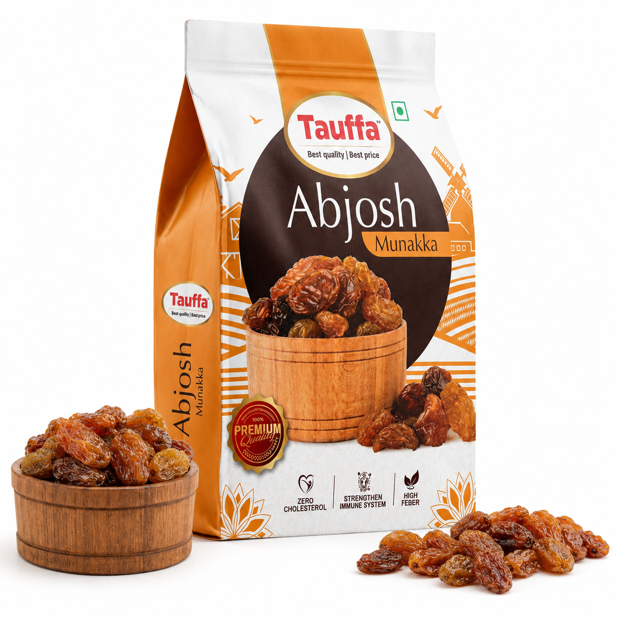 Premium Abjosh Munakka 250g | Large Raisins with Seeds