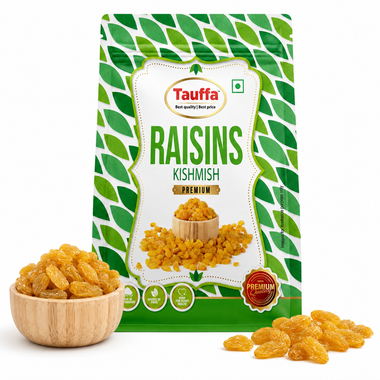 Premium Green Seedless Raisins 250g | Naturally Sweet & Juicy Kishmish