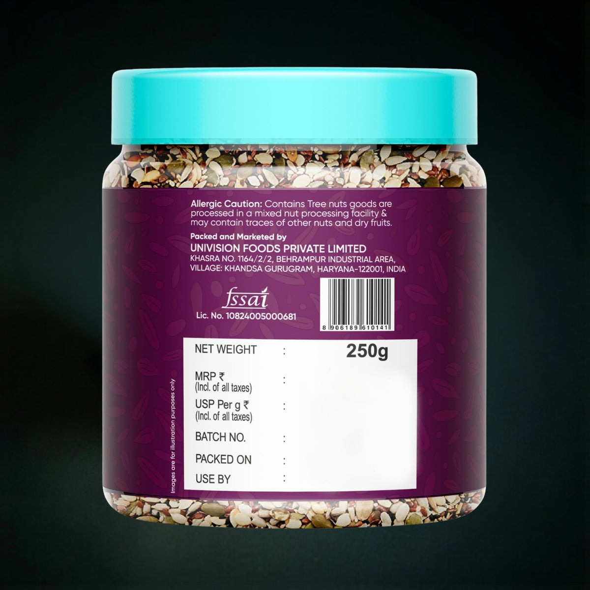 Premium Seeds Mix 250g | Healthy Seed Blend with Sunflower, Pumpkin & Flax Seeds