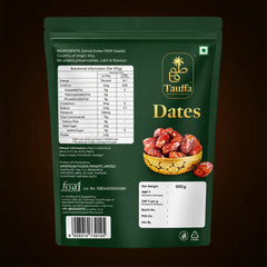 Tauffa Premium Zahidi Dates – Naturally Sweet, Nutrient-Rich Dry Fruits, No Added Sugar, Khajoor for Snacking, Baking & Recipes