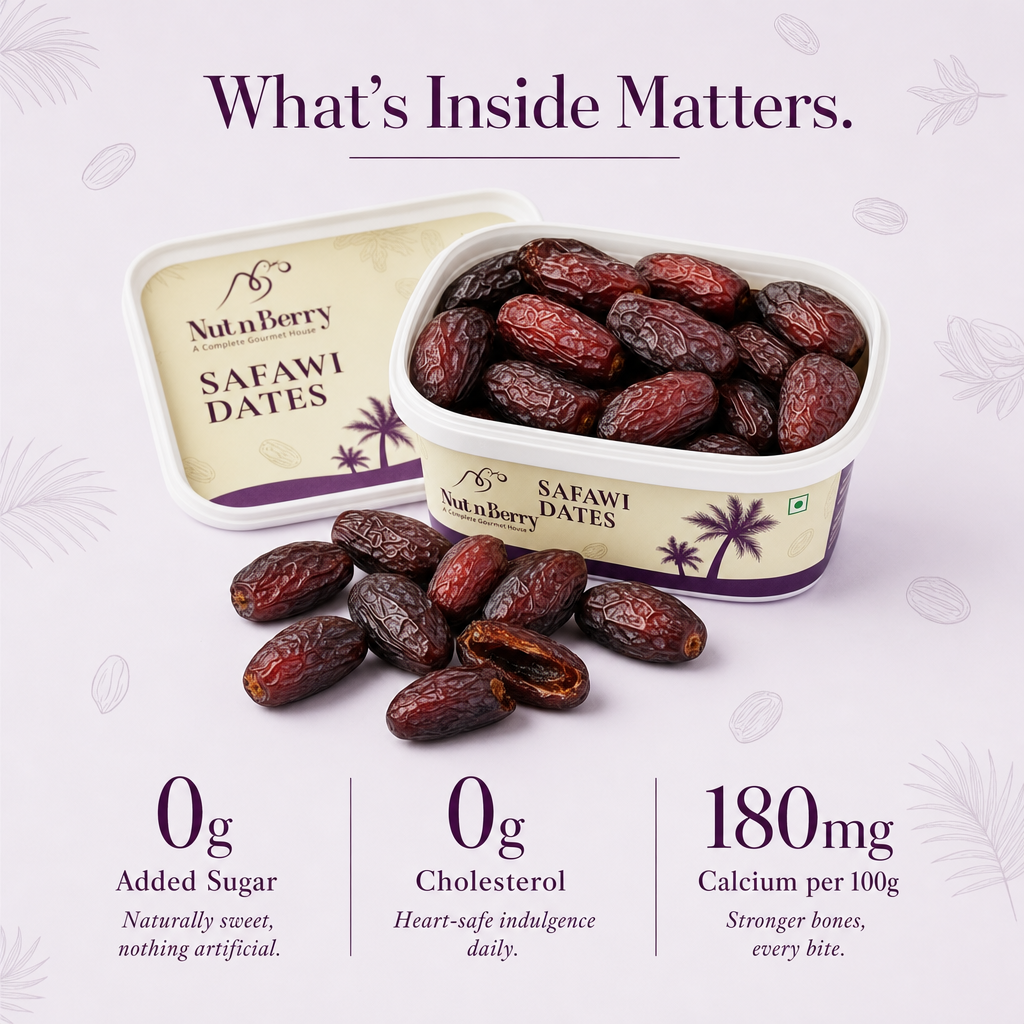 Safawi Dates 500g | Kalmi Khajoor | Saudi Arabia