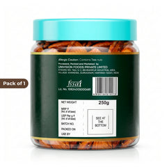 Tauffa Premium Roasted & Salted Almonds 250g | Crunchy Whole California Badam | Natural Badam Giri with Rock Salt | No Added Oil | Healthy Snack