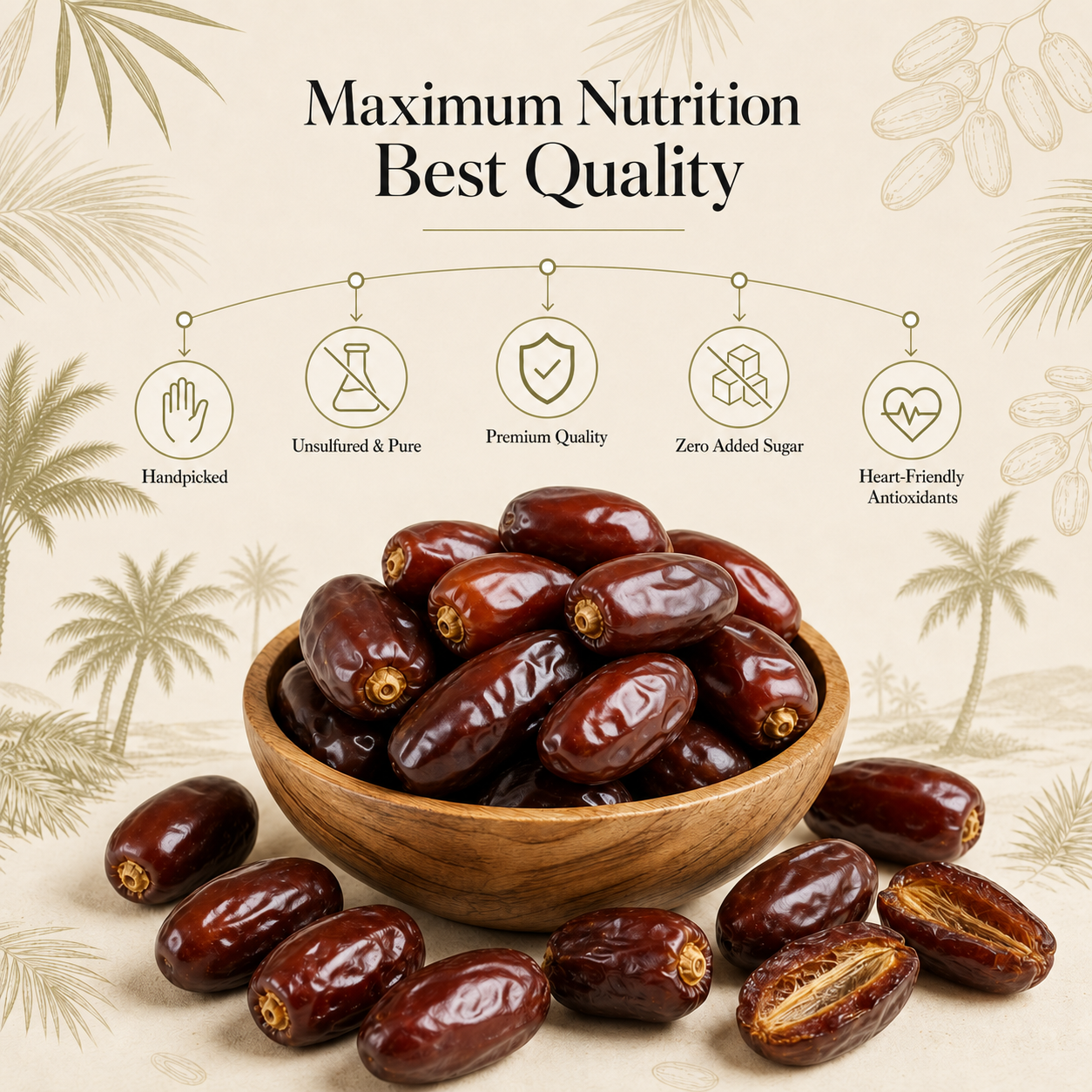 Fard Dates 500g – Premium Khajoor, Rich in Fibre & Potassium