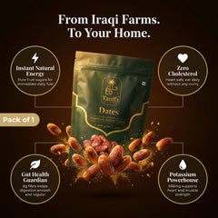 Tauffa Premium Zahidi Dates – Naturally Sweet, Nutrient-Rich Dry Fruits, No Added Sugar, Khajoor for Snacking, Baking & Recipes