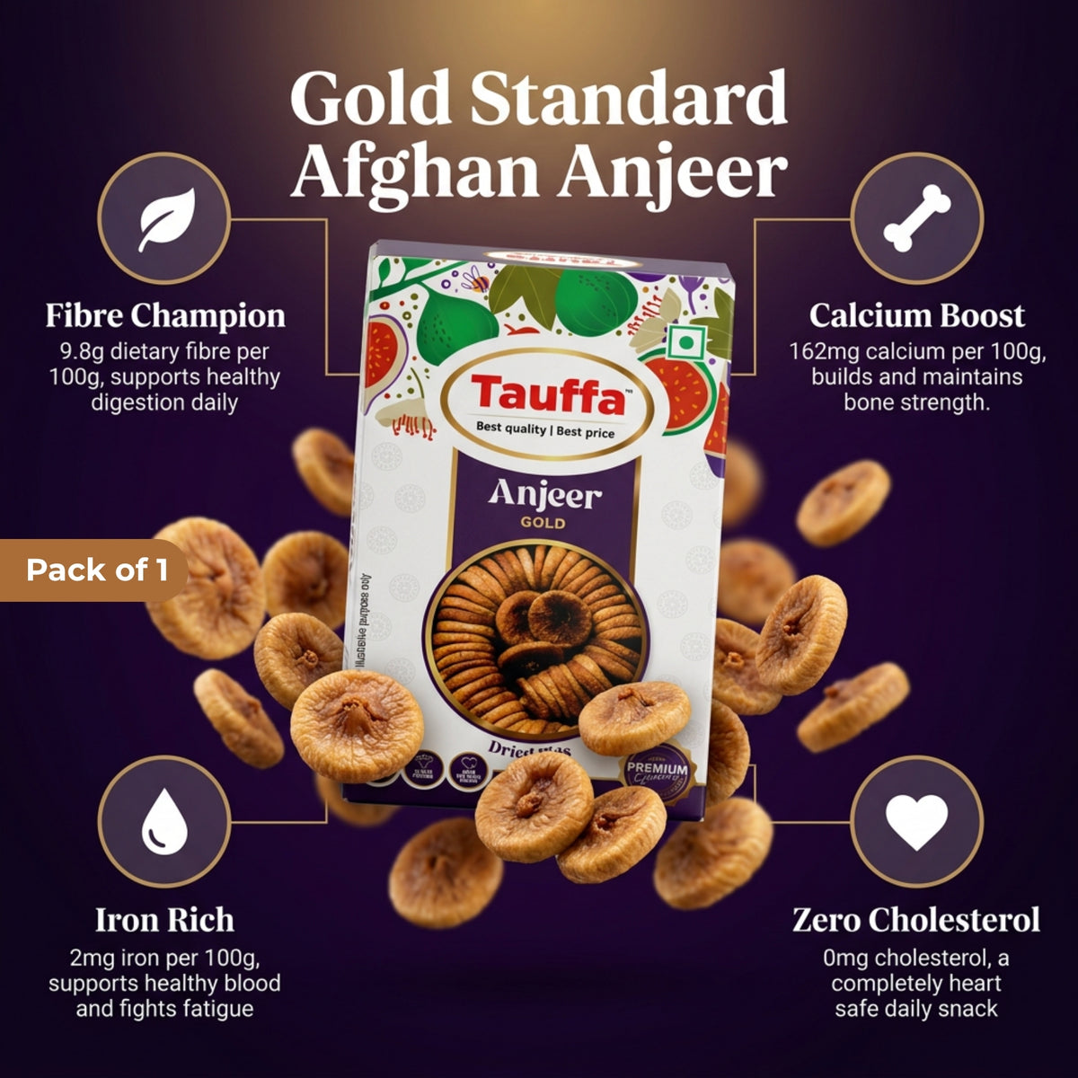 Anjeer Gold 250g | Premium Afghani Dried Figs