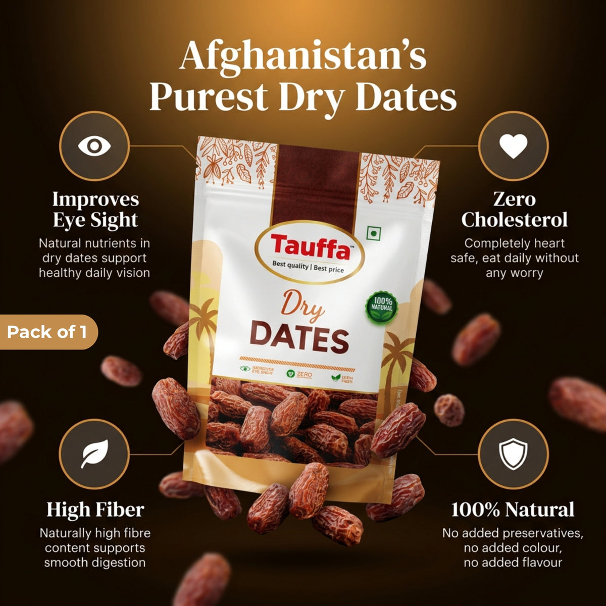 Premium Dry Dates 500g | Chuhara/Sukha Khajoor