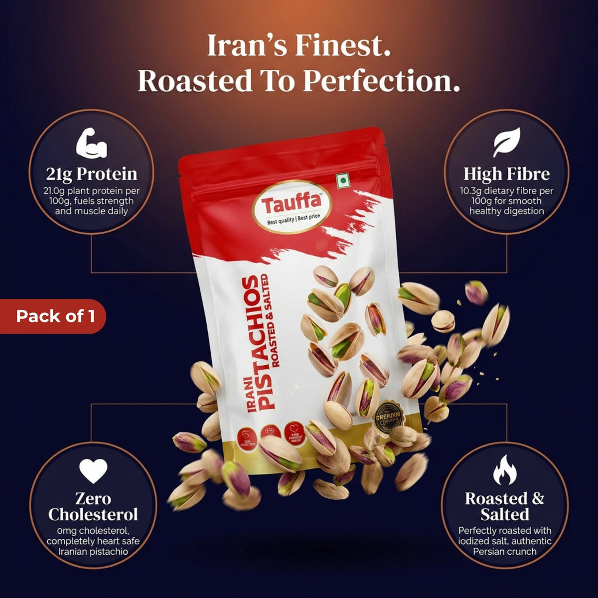 Irani Pistachios Roasted & Salted 250g
