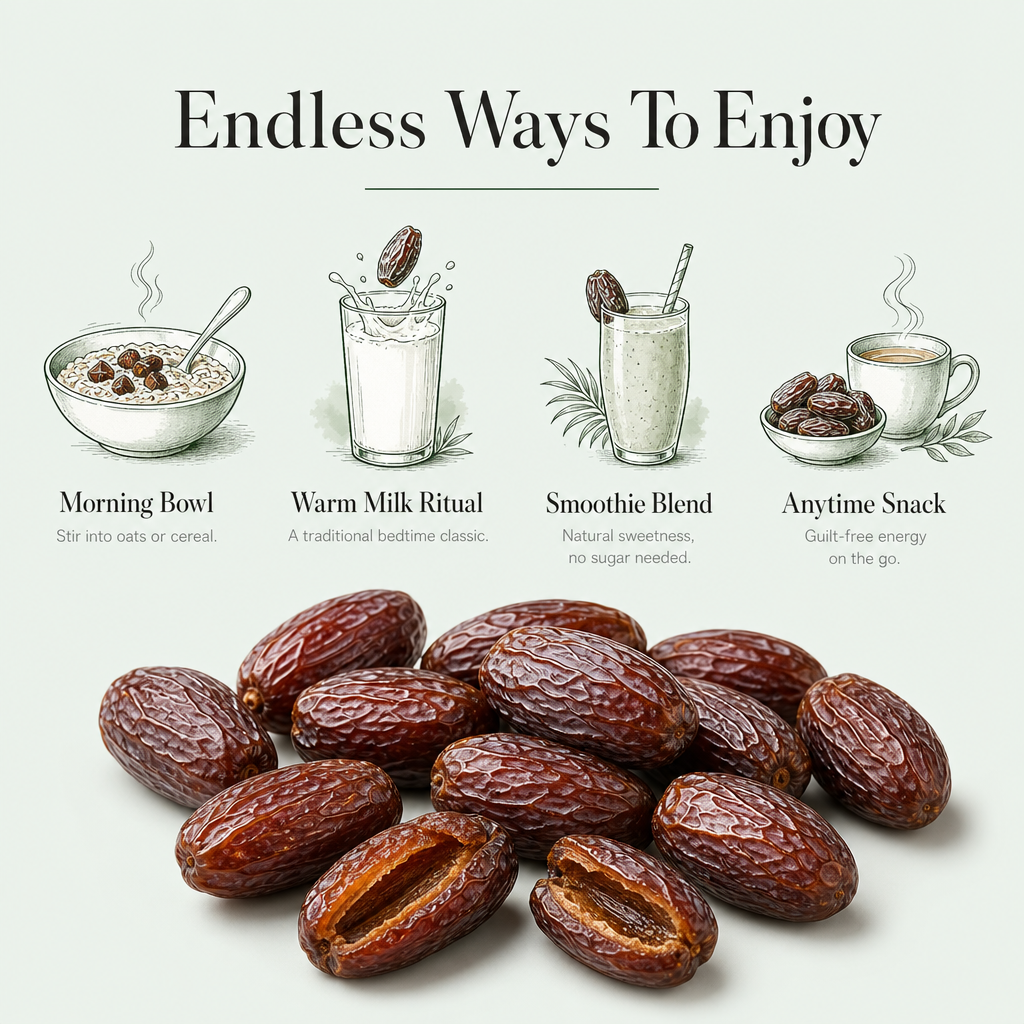 Medjool Dates 500g | Jumbo Size Jordan Khajoor