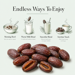 Nut n Berry Medjool Dates 500g | Jumbo Size Jordan Khajoor | Soft Chewy Caramel Khajur, No Added Sugar