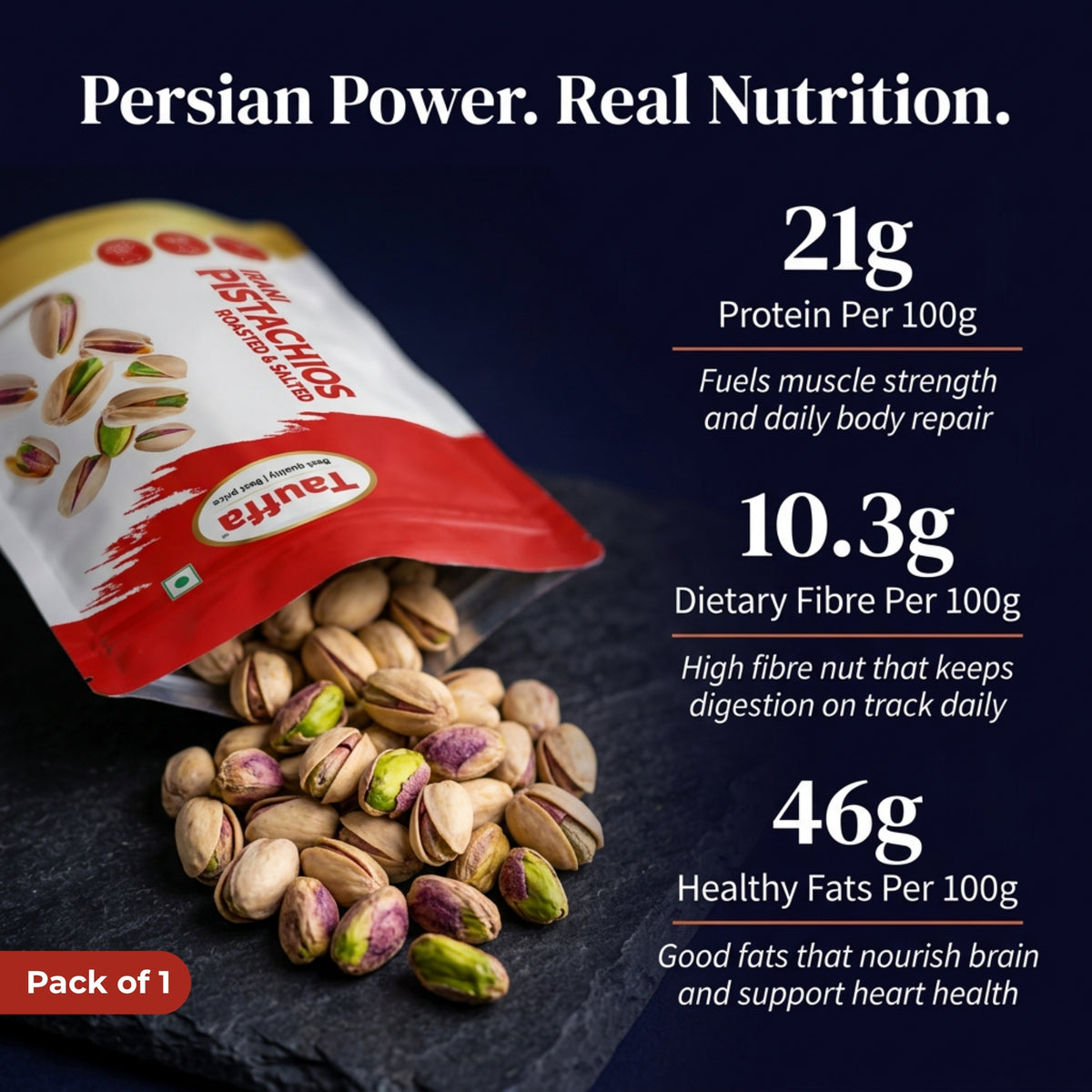 Irani Pistachios Roasted & Salted 250g