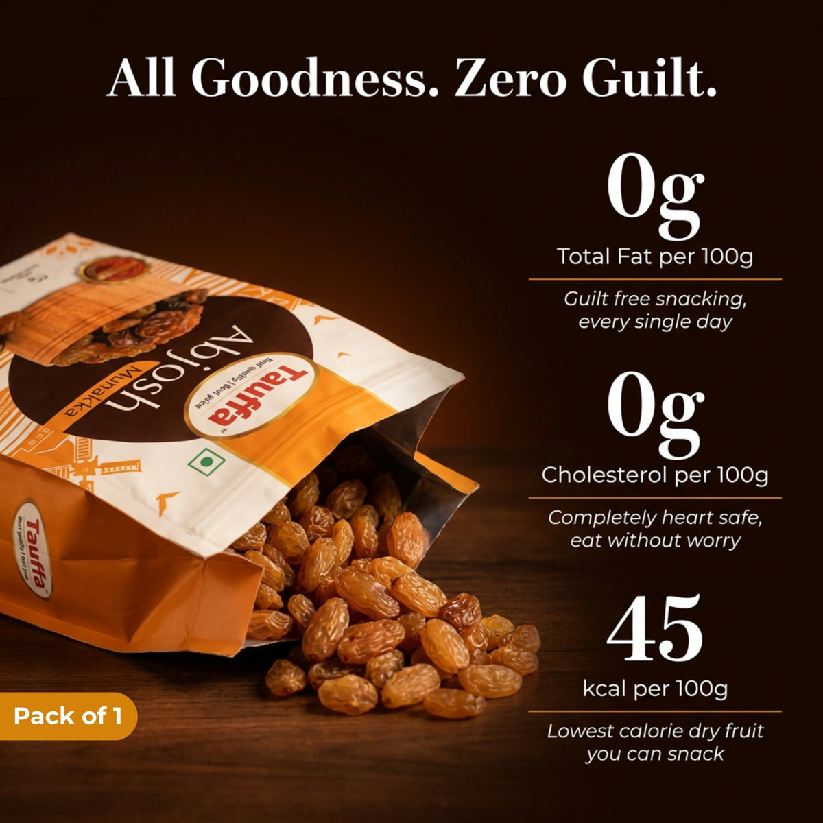 Premium Abjosh Munakka 250g | Large Raisins with Seeds