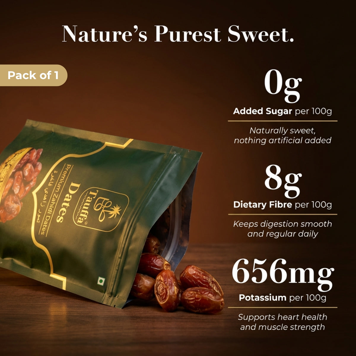 Premium Zahidi Dates 500G  – Naturally Sweet, Nutrient-Rich Dry Fruits