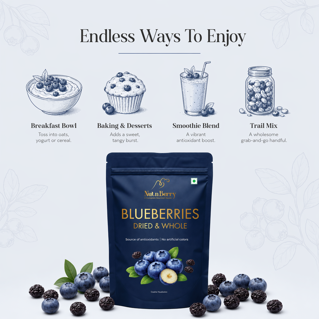 Dried Blueberries 150G | Naturally Antioxidant-Rich