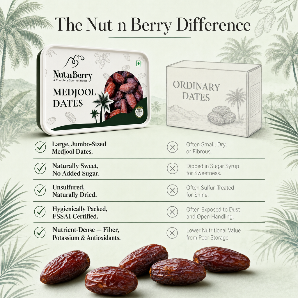 Medjool Dates 500g | Jumbo Size Jordan Khajoor