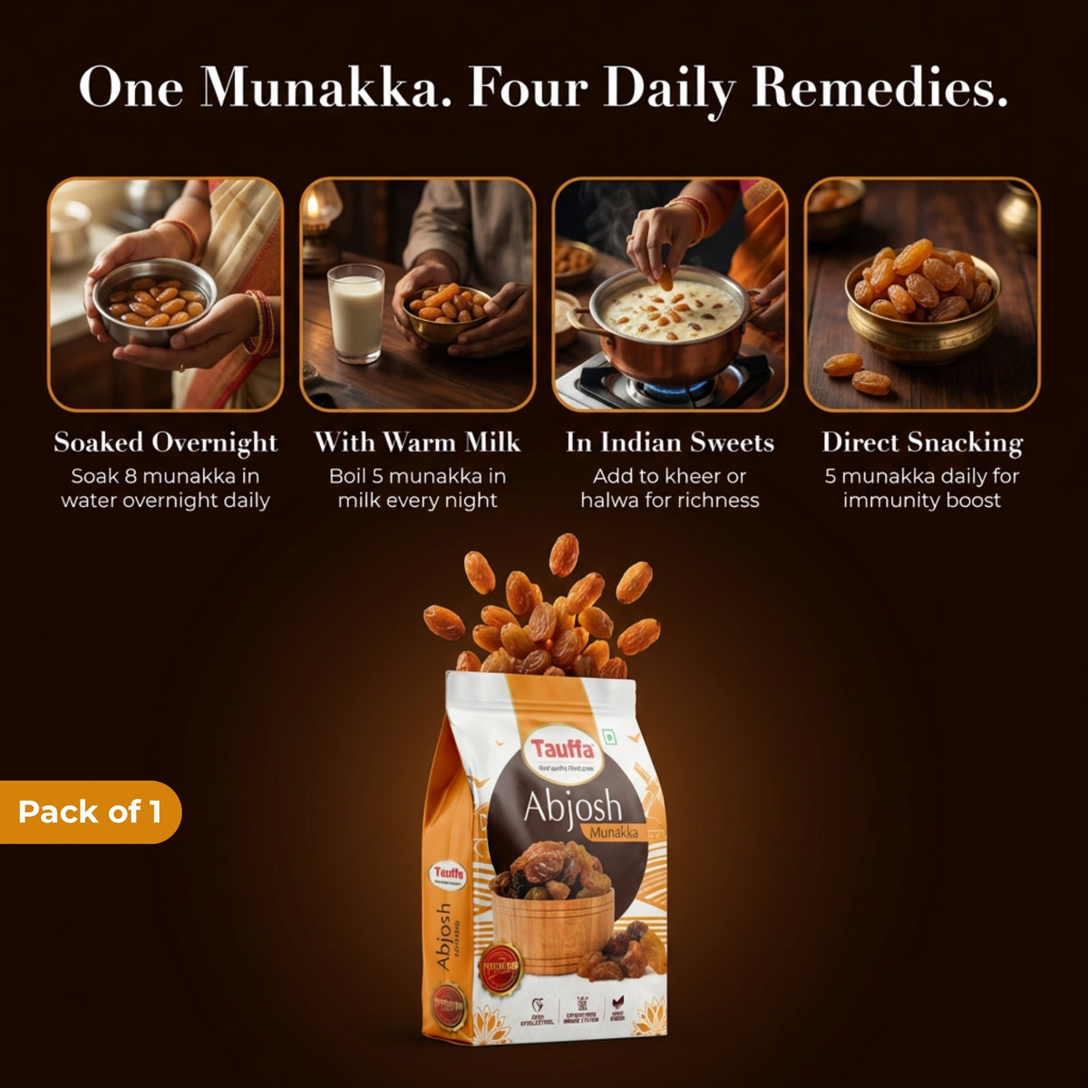 Premium Abjosh Munakka 250g | Large Raisins with Seeds