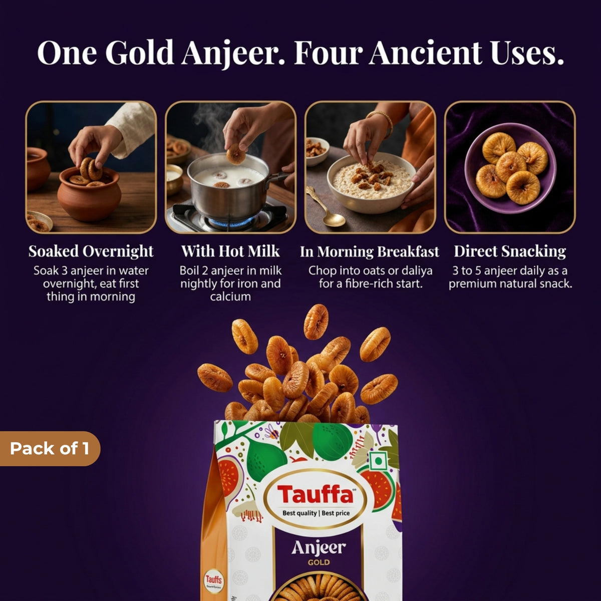 Anjeer Gold 250g | Premium Afghani Dried Figs