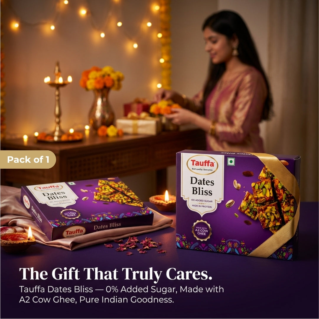 Date Bliss 200g | Dates Barfi Bites with Almonds, Cashews & Pistachios
