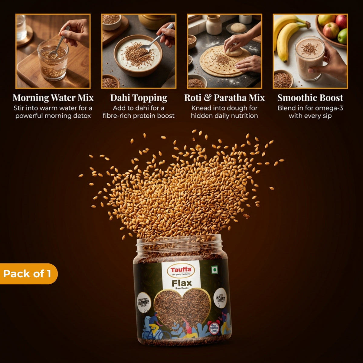 Flax Seeds 250g | Omega 3 Rich Superfood Seeds