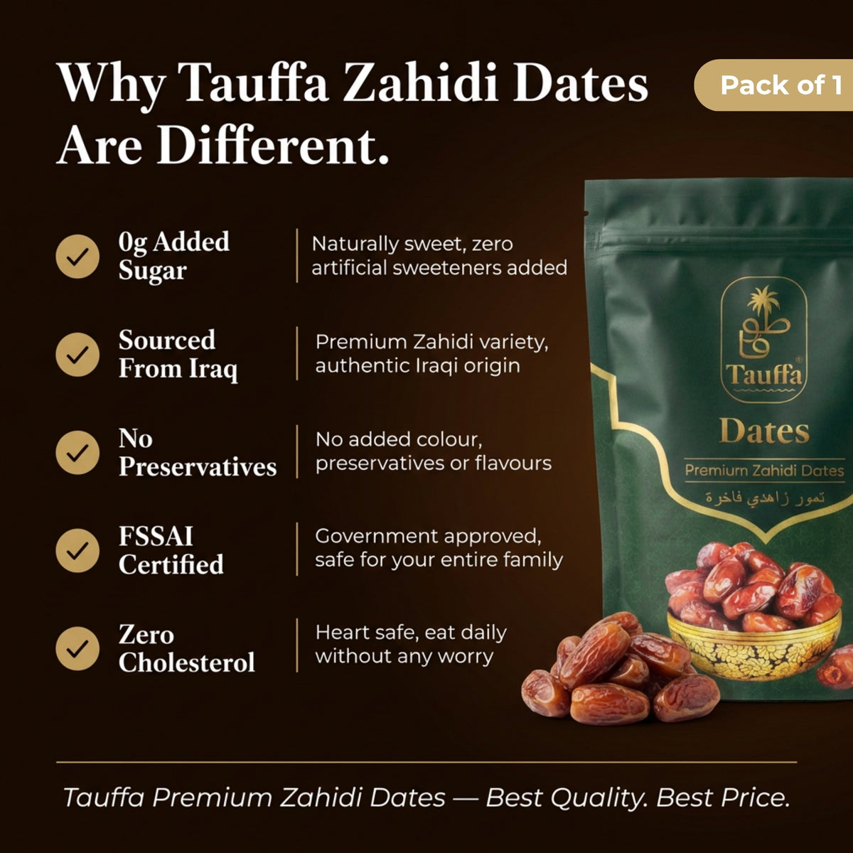 Premium Zahidi Dates 500G  – Naturally Sweet, Nutrient-Rich Dry Fruits