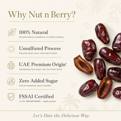 Nut n Berry Fard Dates 500g – Premium Khajoor, Rich in Fibre & Potassium | Naturally Sweet Khajur, No Added Sugar