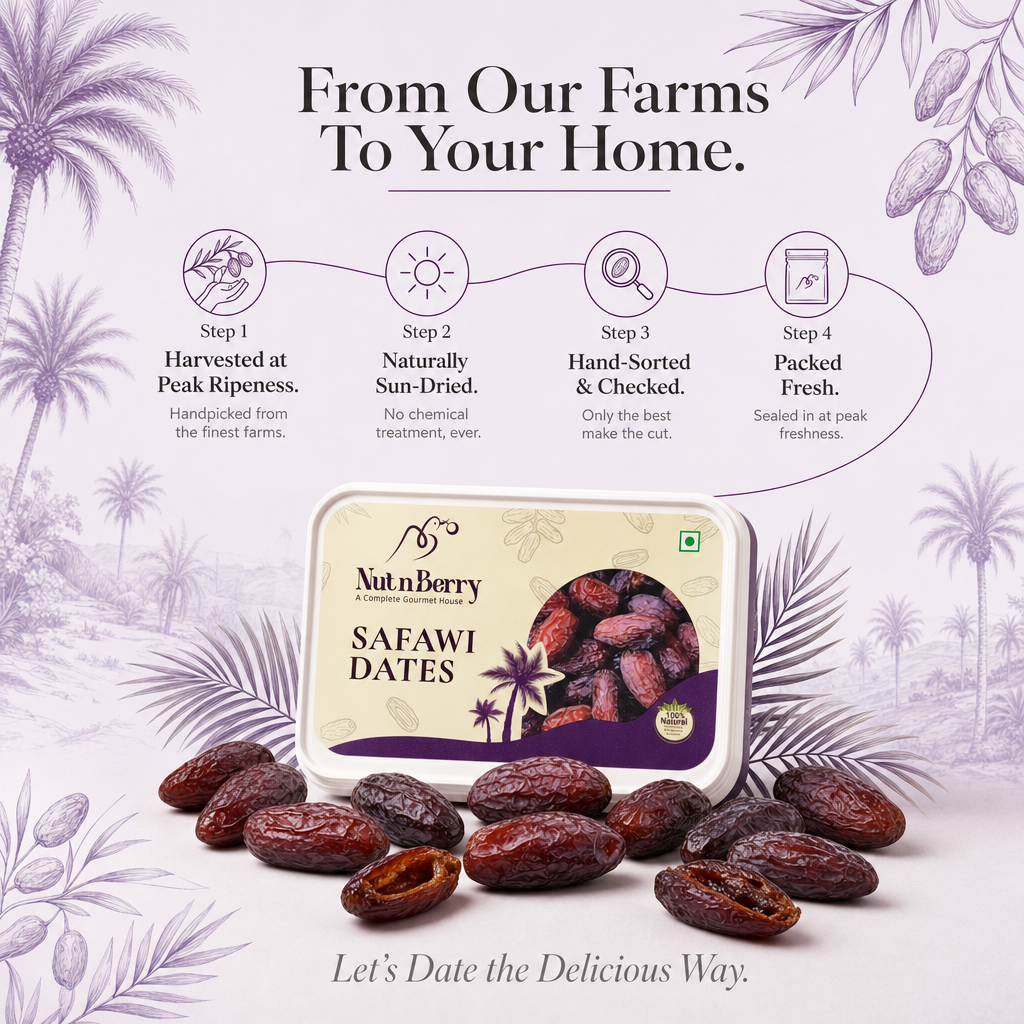 Safawi Dates 500g | Kalmi Khajoor | Saudi Arabia