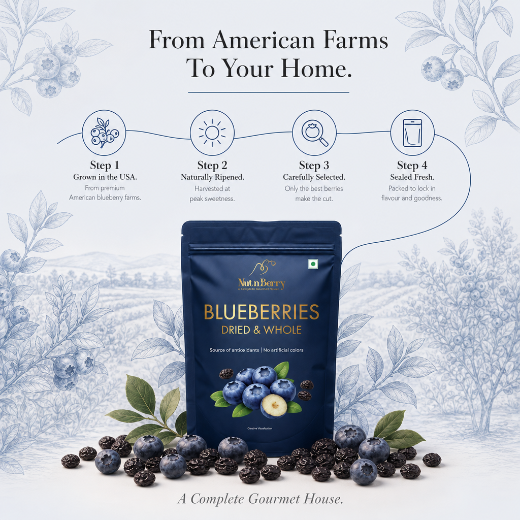 Dried Blueberries 150G | Naturally Antioxidant-Rich