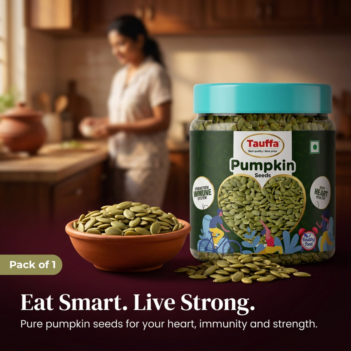 Premium Raw Pumpkin Seeds 250g | AAA Grade Kaddu Beej