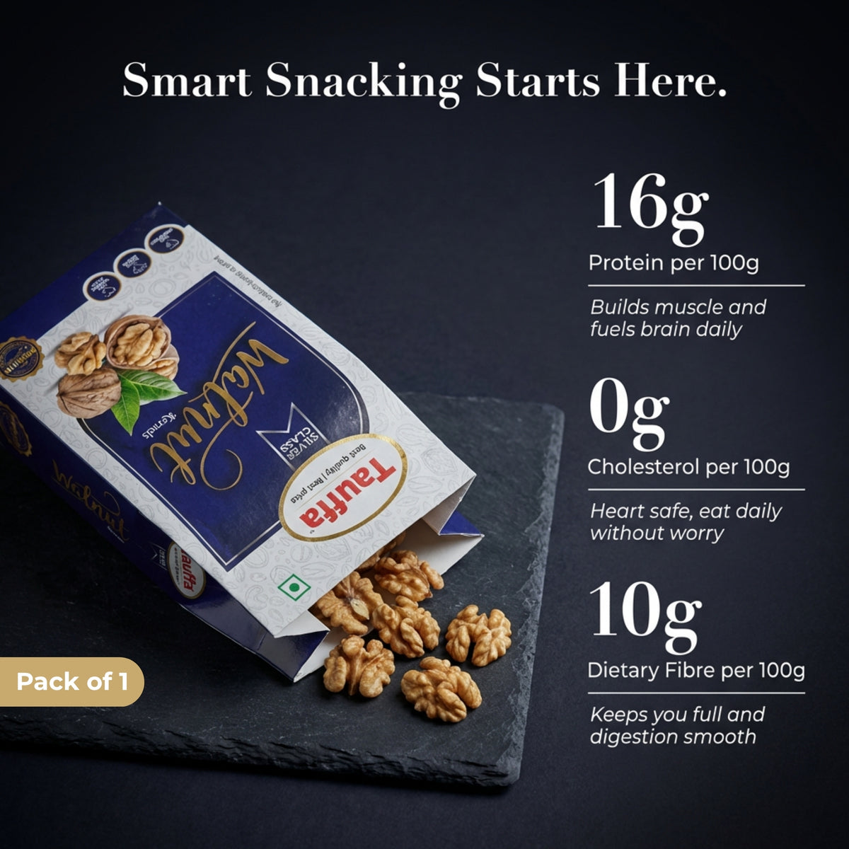 Silver Class Walnut Kernels 250g | Premium Walnuts Without Shell