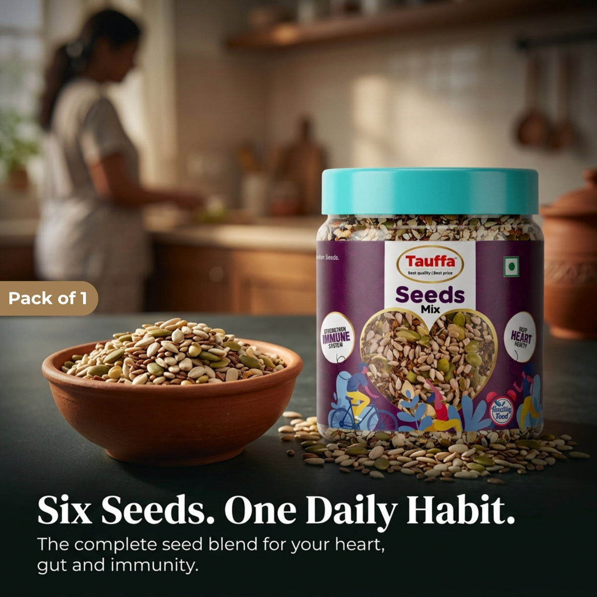 Premium Seeds Mix 250g | Healthy Seed Blend with Sunflower, Pumpkin & Flax Seeds