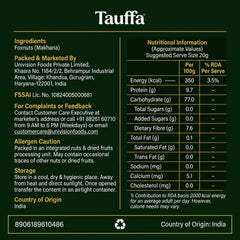 Tauffa Premium Mithila Makhana 250g | Plain Raw Phool Makhana | Lotus Seeds Foxnuts | Hand-Picked Lotus Puffs | Fit for Vrat, Fasting & Prasadam