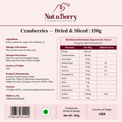 Nut n Berry Dried Cranberries | Naturally Antioxidant-Rich
