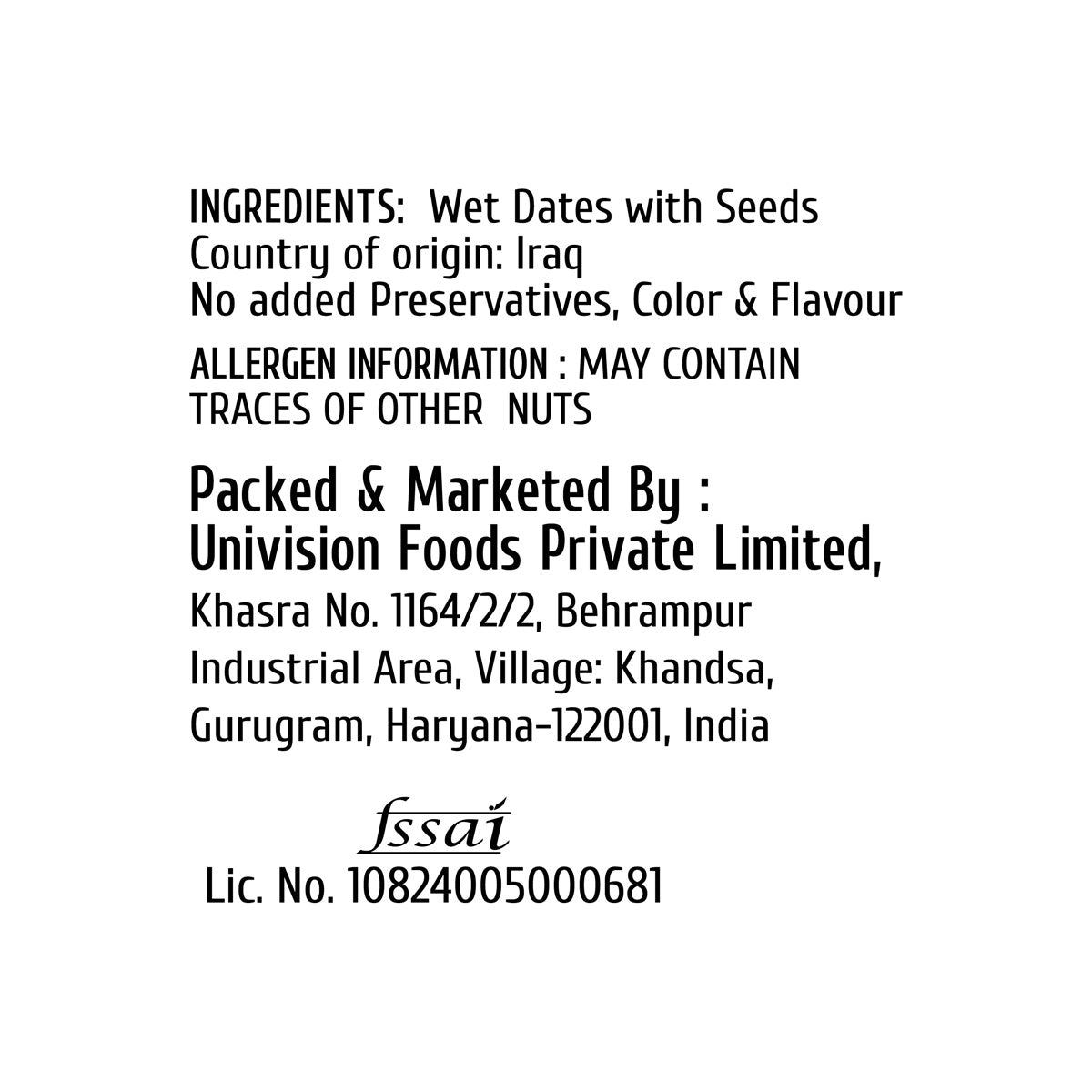 Al-Noor Dates 500g | Premium Iraqi Khajoor with Seeds
